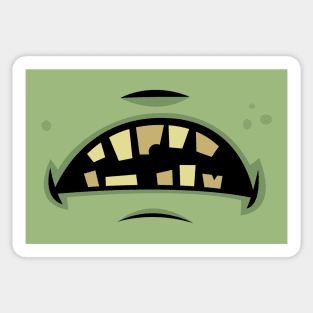 Zombie Frankenstein Monster Mouth Sticker